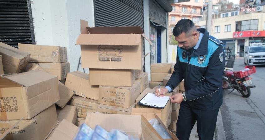 Konak Belediyesi Zabıta Müdürlüğü ekipleri, gelen ihbar üzerine yaptığı denetimde