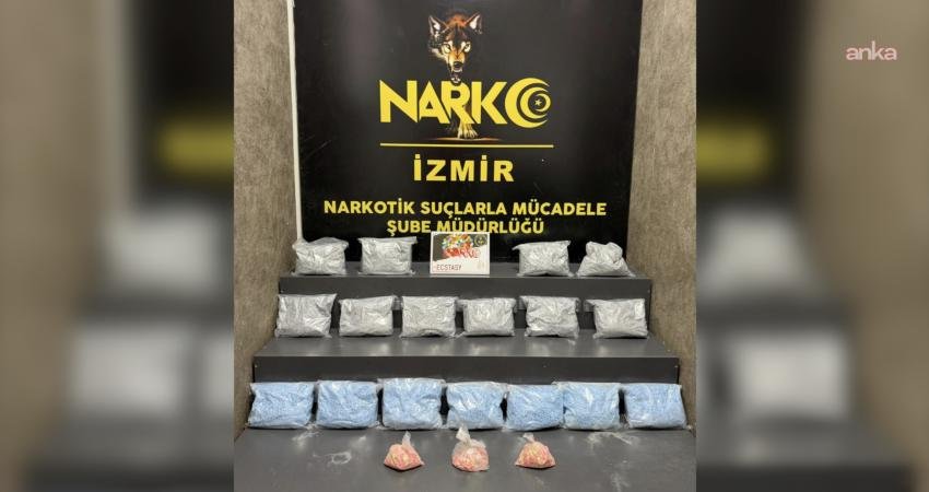 Konak’ta 101 bin 520 adet ecstasy ele geçirildi, 1 şüpheli tutuklandı İzmir’de polisin Konak ilçesinde düzenlediği operasyonda 101 bin 520 adet
