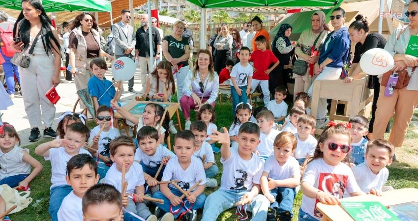 Konak’ta çocuklar, 25 Nisan Cumartesi günü Konak Belediyesi’nin 23 Nisan