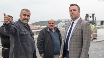 Kuşadası Belediyesi Başkan Vekili Tahsin Demirtaş, Fen İşleri Müdürü Engin