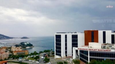 Aydın’ın Kuşadası ilçesinde, doğum için hastaneye yatırılan eşinin sezaryene geç