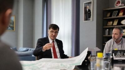 Kütahya Belediye Başkanı Eyüp Kahveci, Su ve Kanalizasyon Müdürlüğü koordinasyonunda yürütülen içme