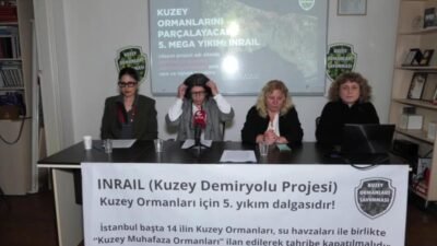 Kuzey Ormanları Savunması (KOS) temsilcileri, INRAIL Kuzey Demiryolu Projesi’nin derhal
