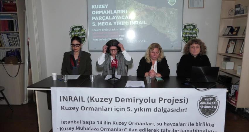 Kuzey Ormanları Savunması (KOS) temsilcileri, INRAIL Kuzey Demiryolu Projesi’nin derhal