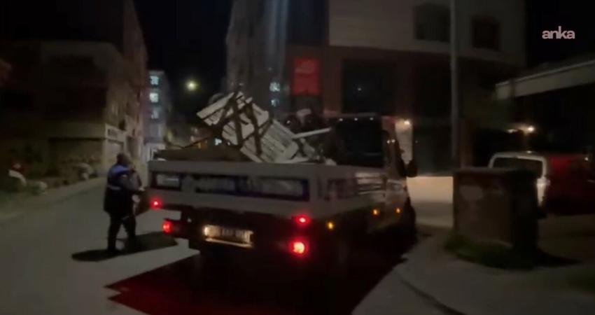 Lüleburgaz Belediyesi Zabıta ekipleri, tüm uyarılara rağmen yolları ve kaldırımları