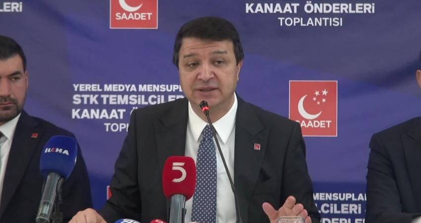 Mahmut Arıkan: “Ekranda Selahaddin Eyyubi dizisi yayınlayıp arkada İsrail’e petrol sevkiyatı yapmak büyük bir çelişkidir” Saadet Partisi Genel Başkanı Mahmut Arıkan, bölge turunun üçüncü gününde