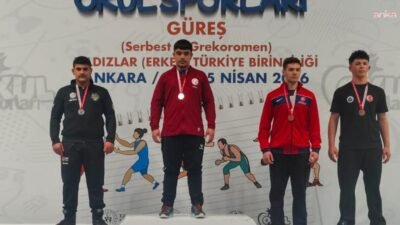 Manavgat Belediyesi Güreş Kulübü sporcusu Umut Altay, Ankara’da düzenlenen Okul
