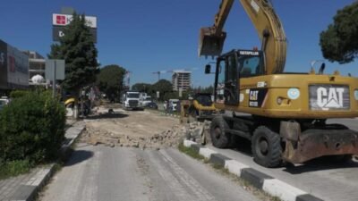 Manisa Büyükşehir Belediyesi, şehrin en yoğun ulaşım akslarından Mimar Sinan
