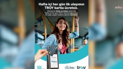 Manisa Büyükşehir Belediyesi tarafından başlatılan TROY Kart kampanyasının ilk üç