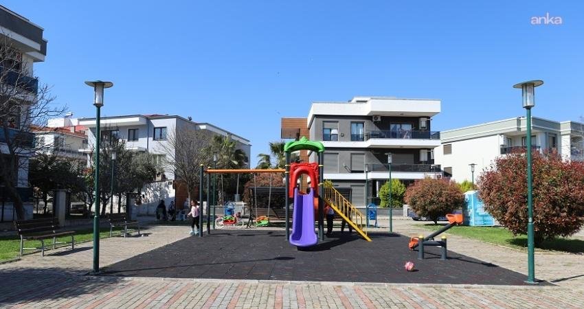 Menderes Belediyesi, Cüneytbey Mahallesi’nde yer alan Tütüncüoğlu Parkı’nda yenileme çalışması