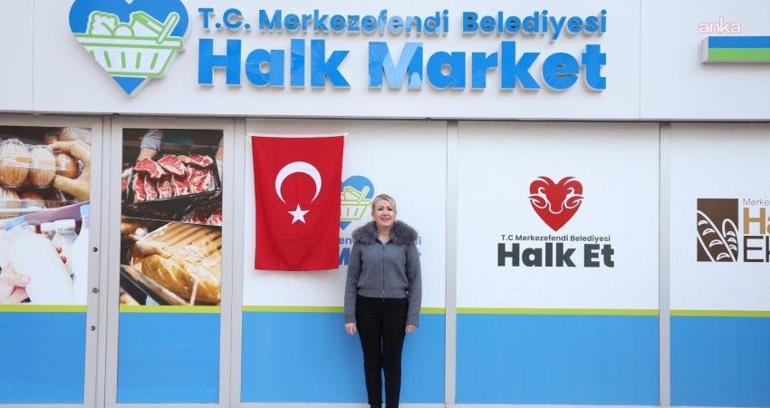 Merkezefendi Belediyesi’nin hayata geçirdiği Halk Market projesinin üçüncü şubesi hizmete
