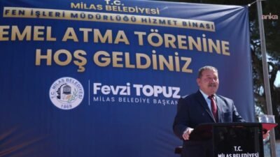 Milas Belediyesi tarafından Fen İşleri Müdürlüğü bünyesindeki birimleri bir arada