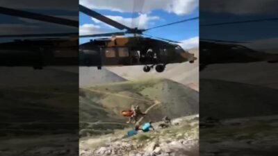 Milli Savunma Bakanlığı (MSB), Adıyaman’ın Çelikhan ilçesinde dağlık alanda düşerek