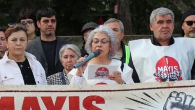 Muğla’nın Menteşe ilçesinde TMMOB Muğla, DİSK, KESK ve Muğla Tabip