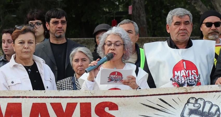 Muğla’nın Menteşe ilçesinde TMMOB Muğla, DİSK, KESK ve Muğla Tabip