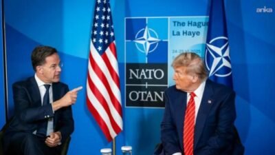 NATO Sözcüsü Allison Hart, NATO Genel Sekreteri Mark Rutte ile