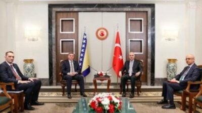 TBMM Başkanı Numan Kurtulmuş, Bosna-Hersek Temsilciler Meclisi Birinci Başkanvekili Denis Zvizdić