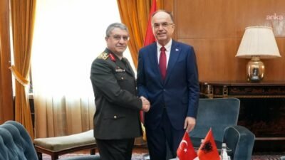 Genelkurmay Başkanı Orgeneral Selçuk Bayraktaroğlu, Arnavutluk Cumhurbaşkanı Bajram Begaj tarafından
