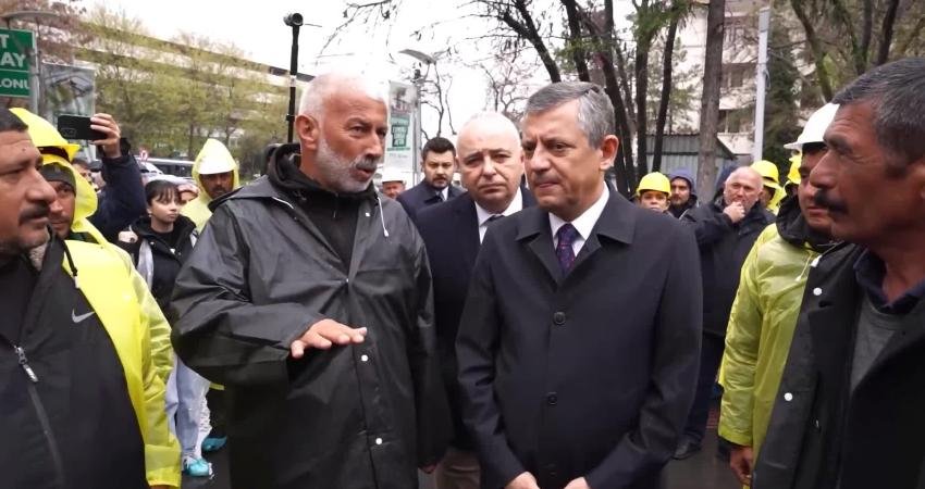CHP Genel Başkanı Özgür Özel, Bağımsız Maden İş Sendikası'nın öncülüğünde