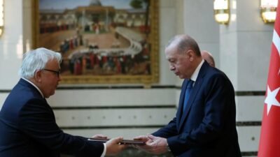 Rusya'nın Ankara Büyükelçisi Sergey Vasilyeviç Verşinin, Cumhurbaşkanı Recep Tayyip Erdoğan'a