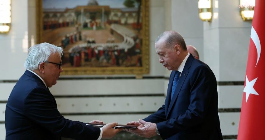 Rusya'nın Ankara Büyükelçisi Sergey Vasilyeviç Verşinin, Cumhurbaşkanı Recep Tayyip Erdoğan'a