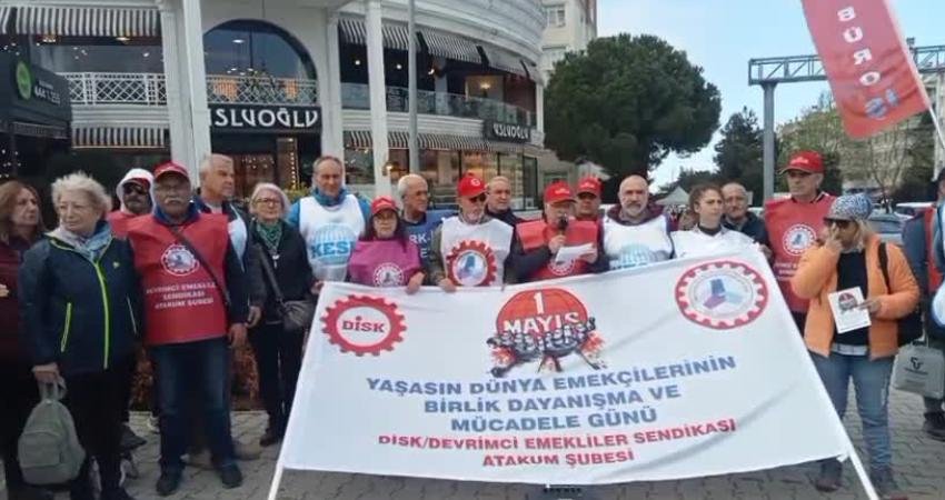 DİSK Devrimci Emekliler Sendikası Atakum Şubesi, 1 Mayıs öncesinde semt