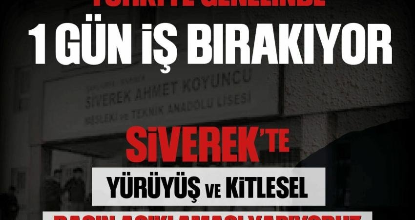 Şanlıurfa’daki okulda silahlı saldırı… Memur-Sen ve Eğitim Bir-Sen, 1 gün iş bırakıyor Memur Sendikaları Konfedarasyonu (Memur-Sen) ve Eğitimciler Birliği Sendikası (Eğitim Bir-Sen),