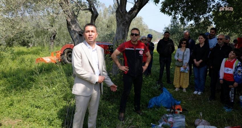 Seferihisar’da zeytin üretimini güçlendirmek amacıyla düzenlenen “Zeytin Ağacı Budama ve