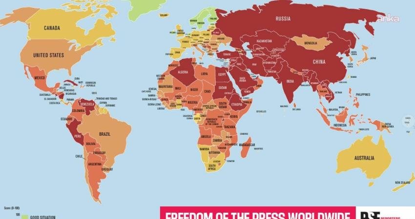 Türkiye, Sınır Tanımayan Gazeteciler (RSF) tarafından yayımlanan 2026 Dünya Basın