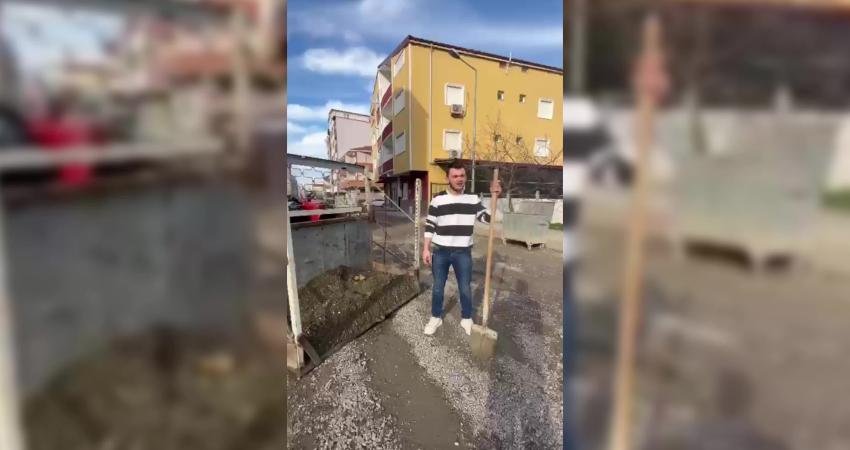 Sinop’un Türkeli ilçesinde yaşayan Utku Çelik, ilçedeki bozuk yollara dikkat