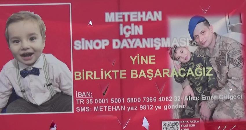 DMD hastası Sinoplu Metehan Gölgeci bebek için valilik onaylı kampanya