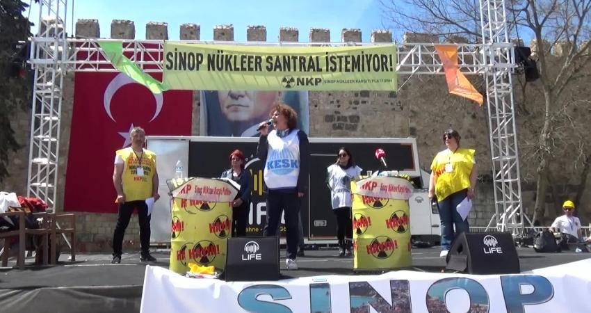 Sinop Nükleer Karşıtı Platformu, Çernobil Faciası’nın yıl dönümü nedeniyle yürüyüş ve