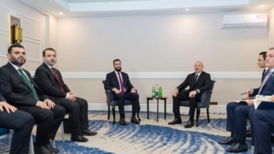 Suriye Cumhurbaşkanı Ahmed Şara, Azerbaycan Cumhurbaşkanı İlham Aliyev ile Antalya