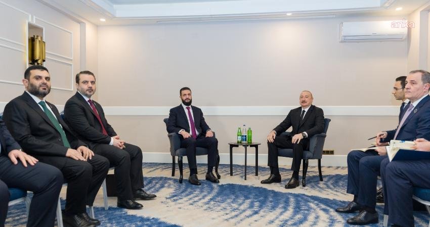 Suriye Cumhurbaşkanı Ahmed Şara, Azerbaycan Cumhurbaşkanı İlham Aliyev ile Antalya