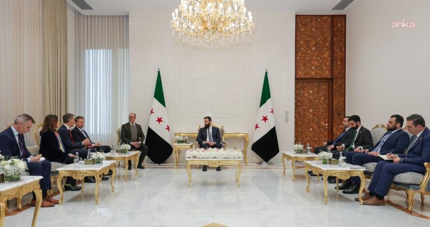 Suriye Geçici Cumhurbaşkanı Ahmed el-Şara’nın, Şam’daki Halk Sarayı’nda Birleşmiş Milletler