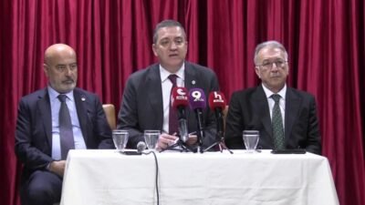 Türkiye Barolar Birliği Başkanı Erinç Sağkan, düzenlenen basın toplantısında ‘hukuksuz