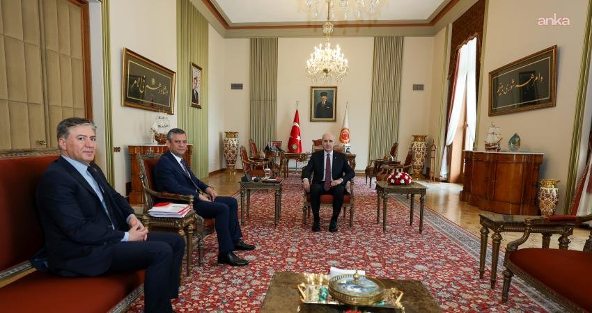 TBMM Başkanı Numan Kurtulmuş, CHP Genel Başkanı Özgür Özel'i kabul
