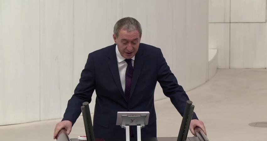 TBMM Genel Kurulu'nda konuşan DEM Parti Eş Genel Başkanı Tuncer