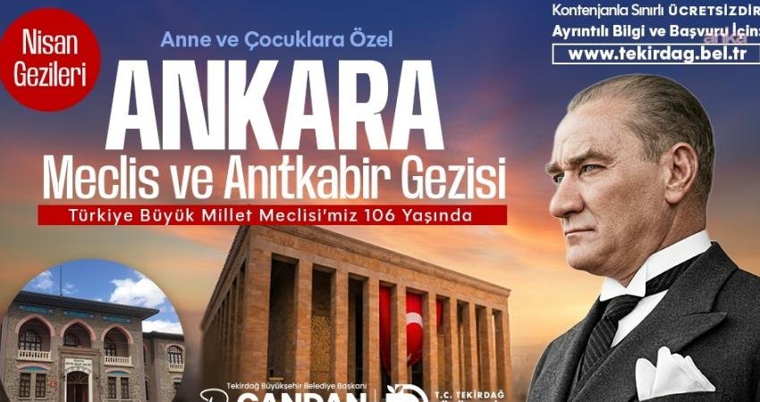 Tekirdağ Büyükşehir Belediyesi, Türkiye Büyük Millet Meclisi’nin kuruluşunun 106'ncı yıl