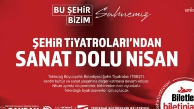 Repertuvarında yer alan sekiz farklı oyunla sanatseverlerle buluşan Tekirdağ Büyükşehir