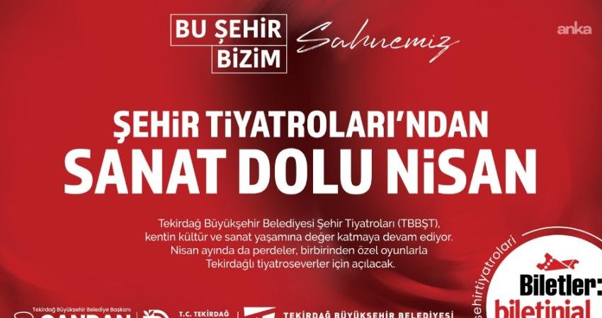 Repertuvarında yer alan sekiz farklı oyunla sanatseverlerle buluşan Tekirdağ Büyükşehir