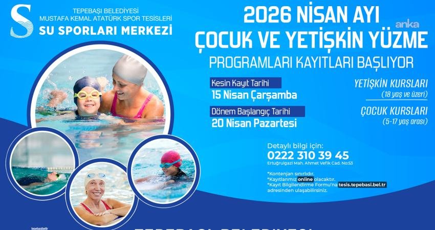 Tepebaşı Belediyesi Mustafa Kemal Atatürk Spor Tesisleri Su Sporları Merkezi’nde düzenlenecek