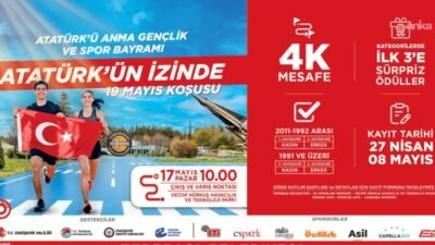 Tepebaşı Belediyesi, sporseverleri ve Eskişehirlileri, 17 Mayıs Pazar günü saat