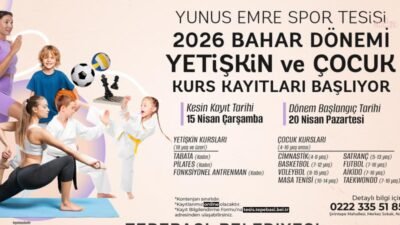 Tepebaşı Belediyesi Yunus Emre Spor Tesisleri’nde ve Behiç Erkin Spor