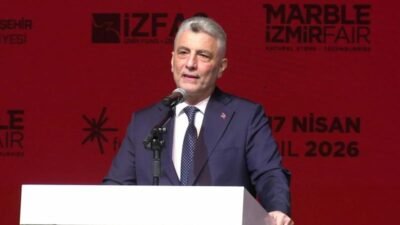 Marble İzmir - Uluslararası Doğaltaş ve Teknolojileri Fuarı'nın açılış töreninde