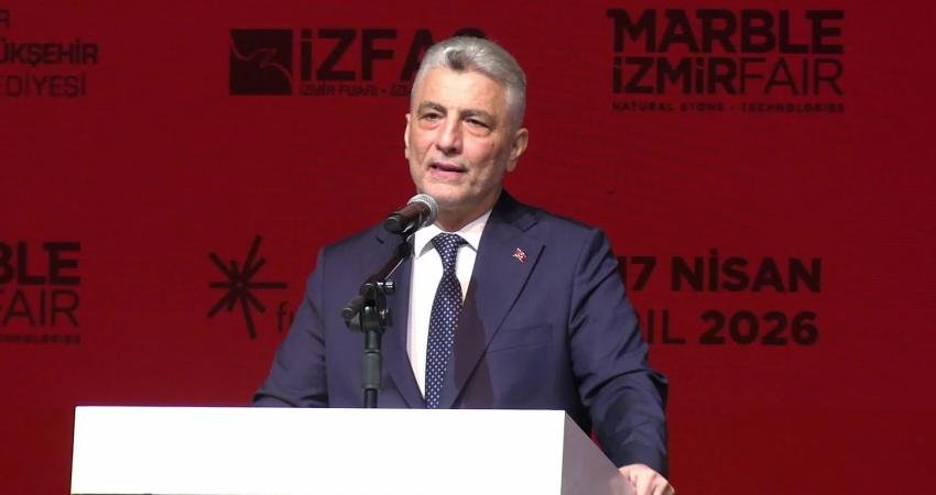 Ticaret Bakanı Ömer Bolat: Birçok ülke arz problemi yaşıyor. Ama ülkemiz, gerekli stoklamaları zamanında yaptığı için hiçbir arz sorunu yaşamadık Marble İzmir - Uluslararası Doğaltaş ve Teknolojileri Fuarı'nın açılış töreninde
