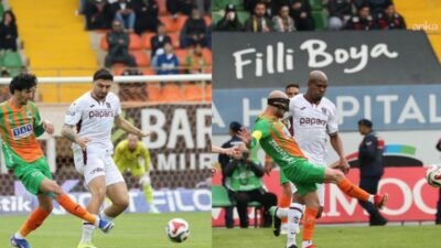 Trendyol Süper Lig'in 29. haftasında Trabzonspor, deplasmanda karşılaştığı Alanyaspor ile
