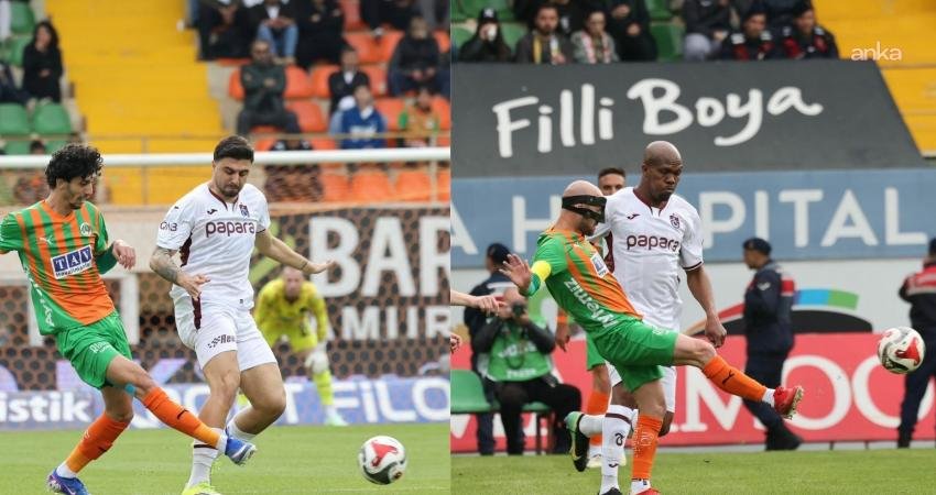Trendyol Süper Lig'in 29. haftasında Trabzonspor, deplasmanda karşılaştığı Alanyaspor ile