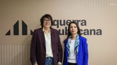 DEM Parti Eş Genel Başkanı Tülay Hatimoğulları, Barselona'da Katalonya Cumhuriyetçi