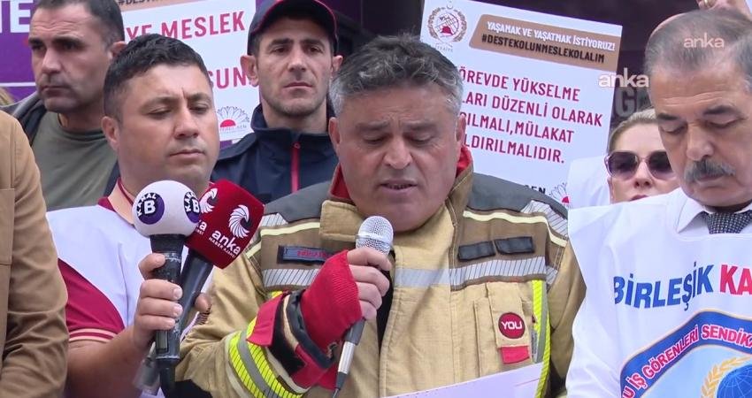 Tüm Yerel-Sen Genel Başkanı Mücahit Dede, "Ankara Büyükşehir Belediyesi İtfaiye Daire